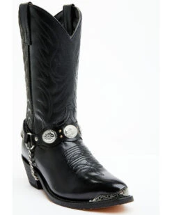 Laredo Men's Concho Harness Western Boots - Medium Toe -Country Clothing Store 038369 89 P1