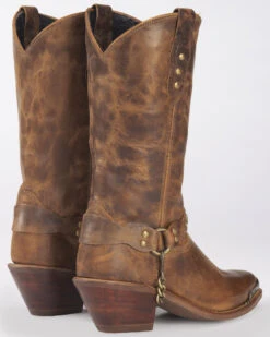 Abilene Women's Distressed Harness Western Boots - Pointed Toe -Country Clothing Store 04535Y 22 P2