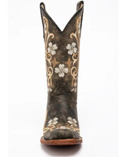 Circle G Women's Honey Cowhide Western Boots - Square Toe -Country Clothing Store 04539H D2 P4