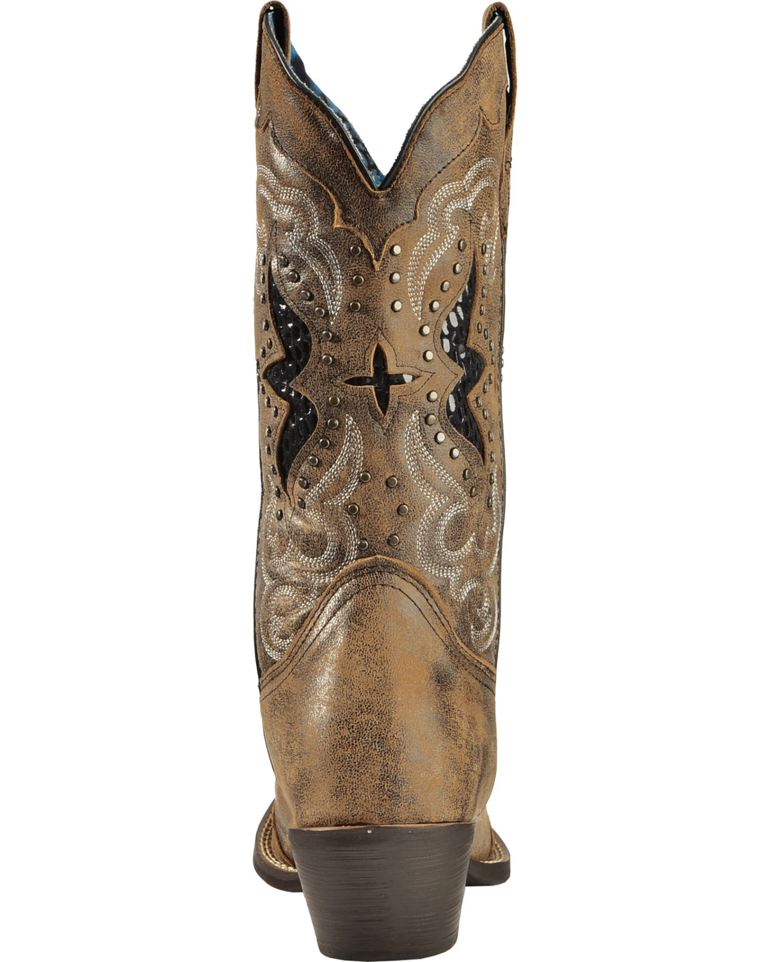 Laredo Women's Lucretia Studded Snake Inlay Western Boots - Snip Toe 5 Laredo Women's Lucretia Studded Snake Inlay Western Boots - Snip Toe - Image 3