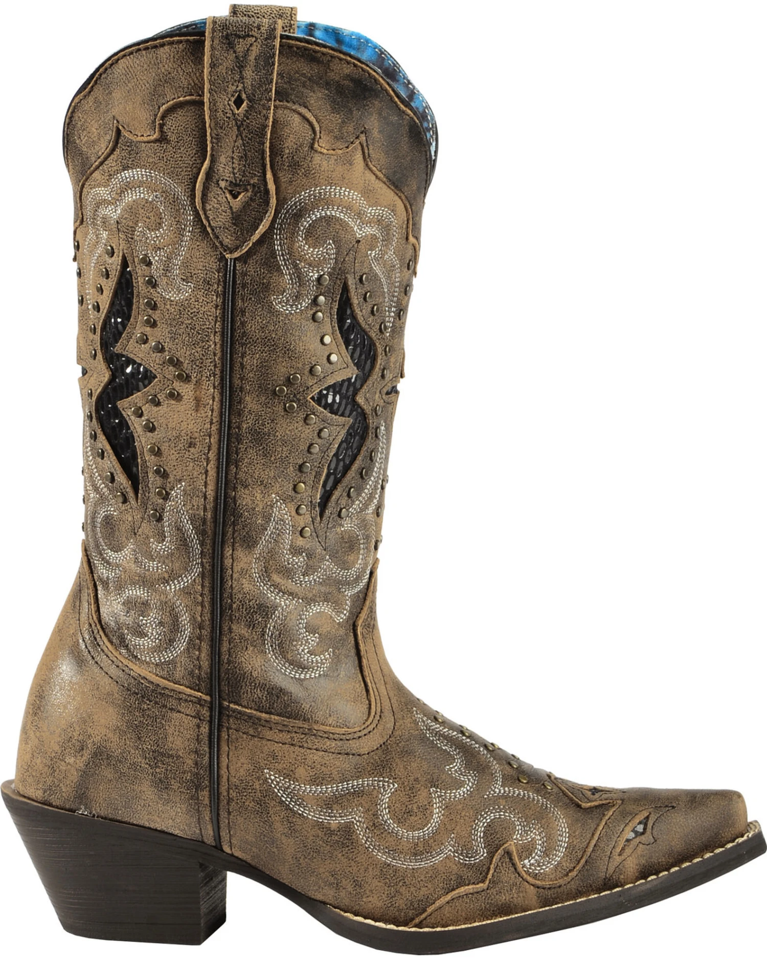 Laredo Women's Lucretia Studded Snake Inlay Western Boots - Snip Toe 7 Laredo Women's Lucretia Studded Snake Inlay Western Boots - Snip Toe - Image 5