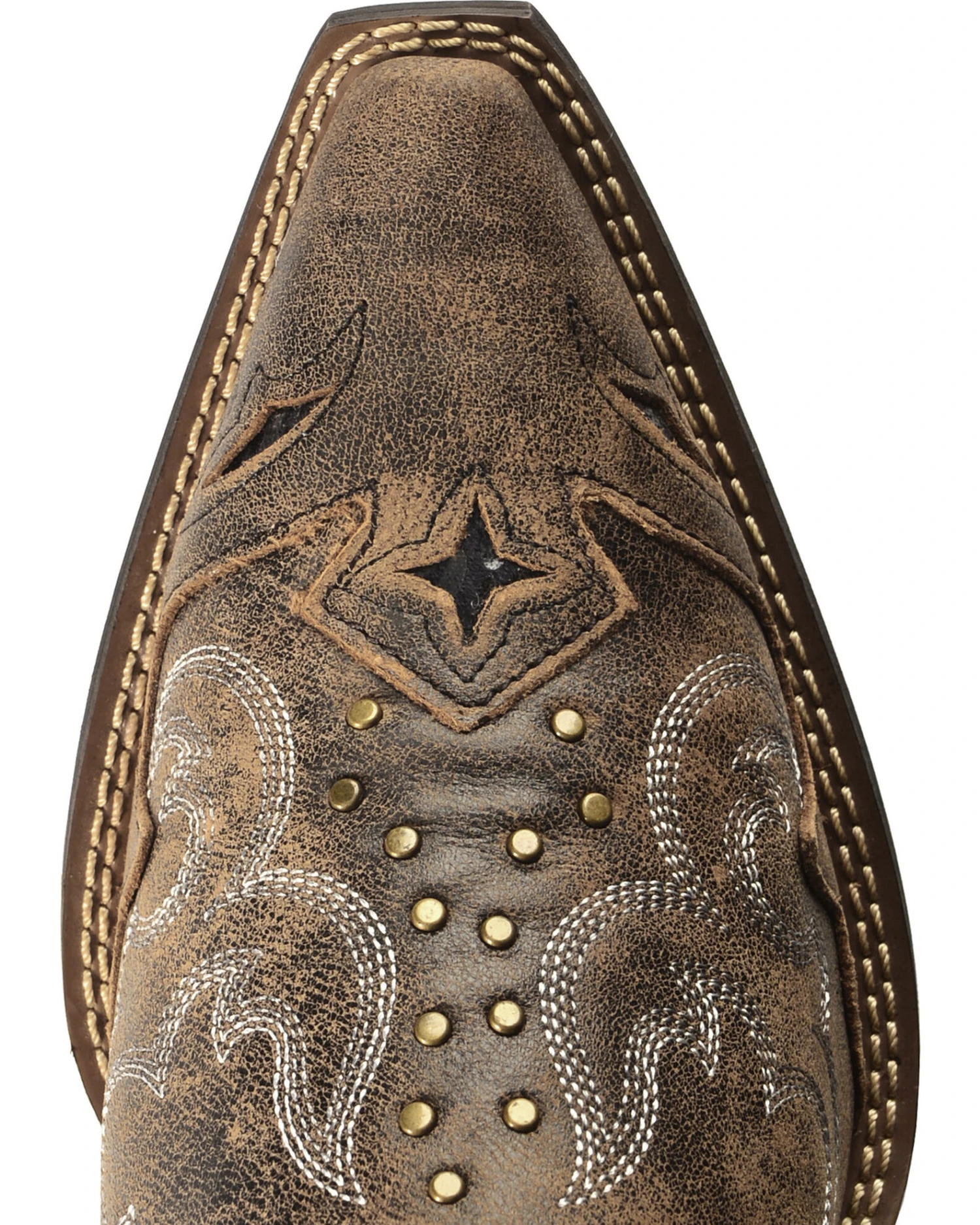 Laredo Women's Lucretia Studded Snake Inlay Western Boots - Snip Toe 9 Laredo Women's Lucretia Studded Snake Inlay Western Boots - Snip Toe - Image 7