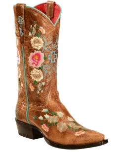 Macie Bean Women's Rose Garden Western Boots - Snip Toe -Country Clothing Store 0458L9 D2 P1