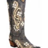 Circle G Women's Floral Embroidered Western Boots - Snip Toe