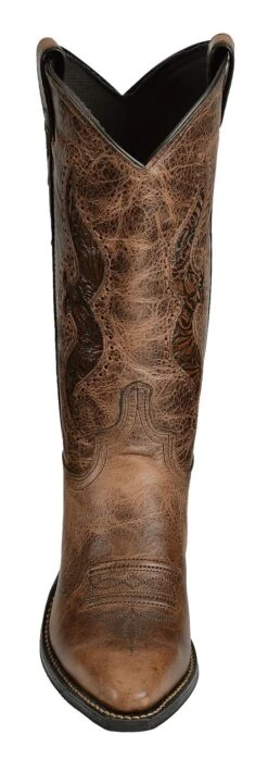 Abilene Women's Hand Tooled Inlay Western Boots - Snip Toe -Country Clothing Store 045X20 41 FT