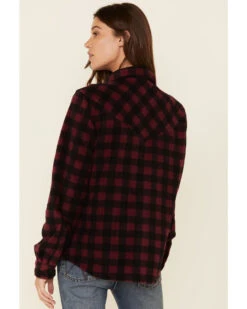 Outback Trading Co Women's Plaid Print Long Sleeve Fleece Shacket -Country Clothing Store 2000021370 646 P4