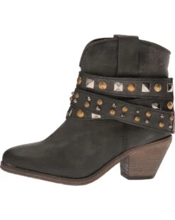Corral Women's Studded Strap Booties - Round Toe 10 Corral Women's Studded Strap Booties - Round Toe -Country Clothing Store 2000114874 001 LT