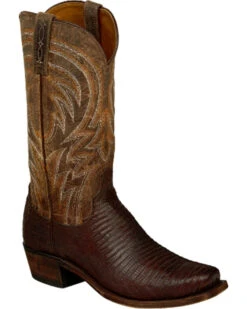 Lucchese Men's Handmade Percy Lizard Boots - Square Toe -Country Clothing Store 2000123972 280 P1