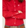 Cinch Women's Solid Red Button-Down Western Shirt 2 Cinch Women's Solid Red Button-Down Western Shirt -Country Clothing Store 2000175634 600 P3