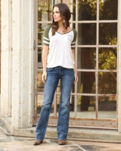 Wrangler Retro Women's Dark Wash Sadie Jeans -Country Clothing Store 2000215178 402 D2