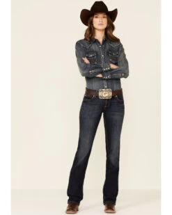 Wrangler Retro Women's Dark Wash Sadie Jeans -Country Clothing Store 2000215178 402 P1
