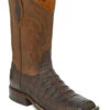 Tony Lama Men's Burnished Caiman Belly Western Boots - Broad Square Toe