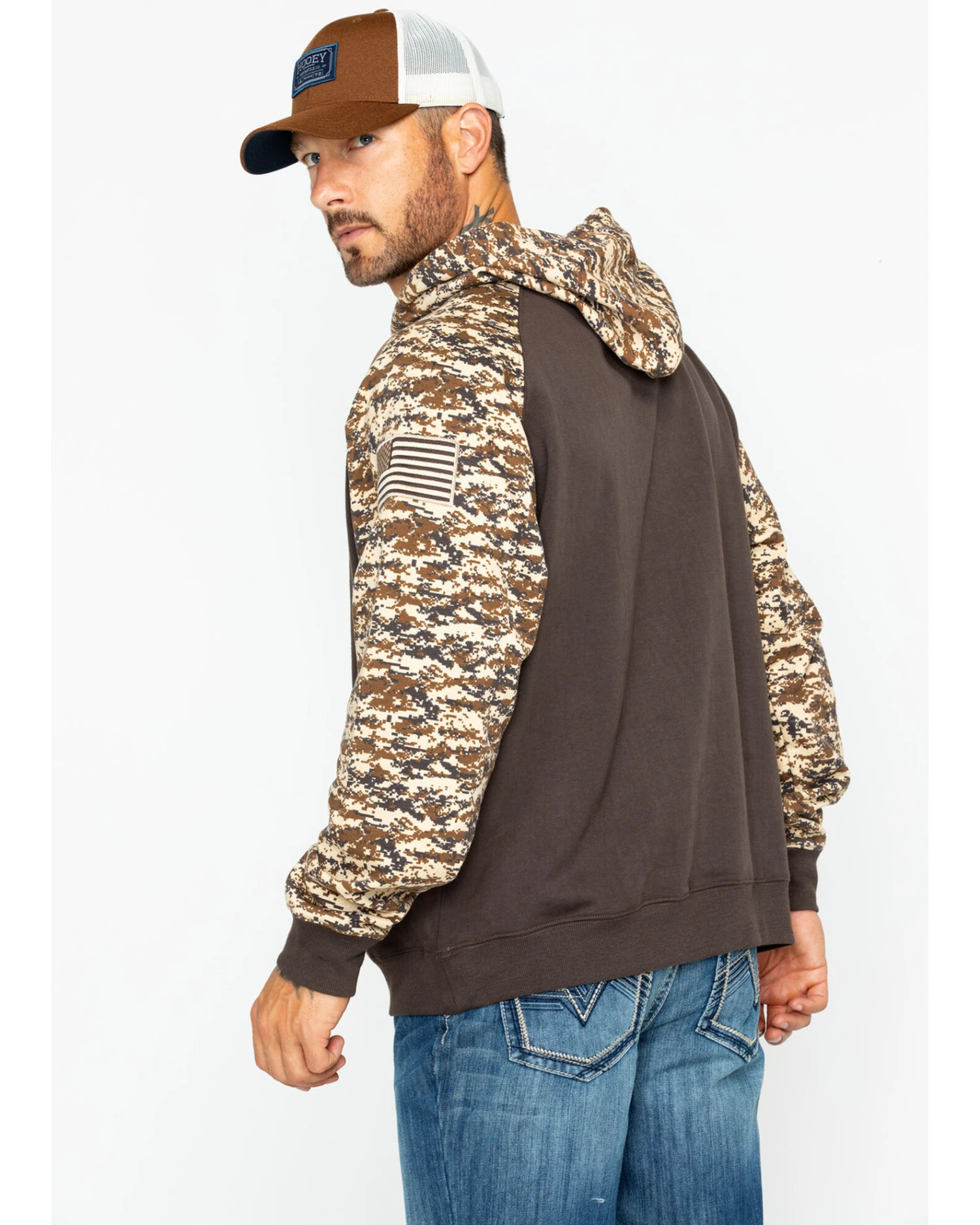 Ariat Men's Patriot Desert Camo Hooded Sweatshirt 8 Ariat Men's Patriot Desert Camo Hooded Sweatshirt - Image 6