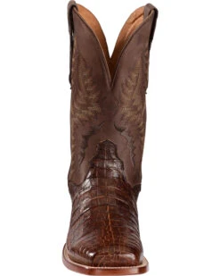 El Dorado Men's Handmade Caiman Belly Stockman Boots - Broad Square Toe -Country Clothing Store 2000221946 221 FT