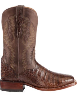 El Dorado Men's Handmade Caiman Belly Stockman Boots - Broad Square Toe -Country Clothing Store 2000221946 221 RT