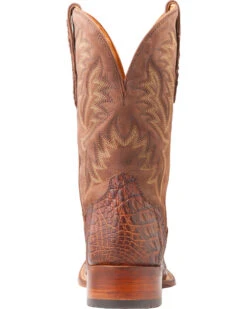 El Dorado Men's Handmade Caiman Back Brass Stockman Boots - Broad Square Toe 18 El Dorado Men's Handmade Caiman Back Brass Stockman Boots - Broad Square Toe -Country Clothing Store 2000221949 221 BK