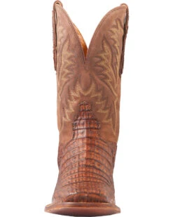 El Dorado Men's Handmade Caiman Back Brass Stockman Boots - Broad Square Toe 22 El Dorado Men's Handmade Caiman Back Brass Stockman Boots - Broad Square Toe -Country Clothing Store 2000221949 221 FT