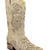Corral Women's White Glitter & Crystals Western Boots - Square Toe -Country Clothing Store 2000222903 100 P1