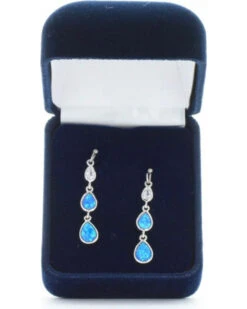 Montana Silversmiths Women's Silver River Of Lights Falling Into Water Earrings