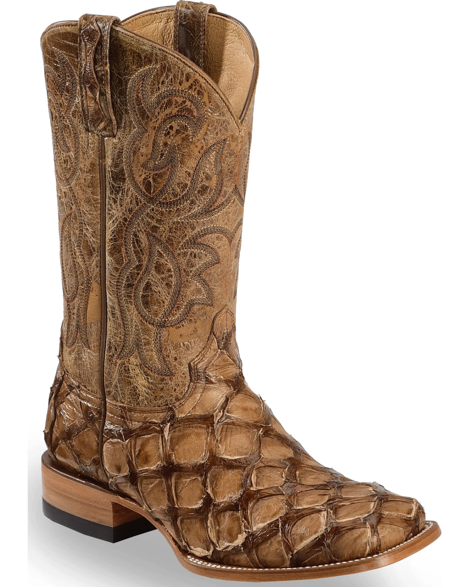 Cody James Men's Pirarucu Exotic Boots - Broad Square Toe 7 Cody James Men's Pirarucu Exotic Boots - Broad Square Toe - Image 5