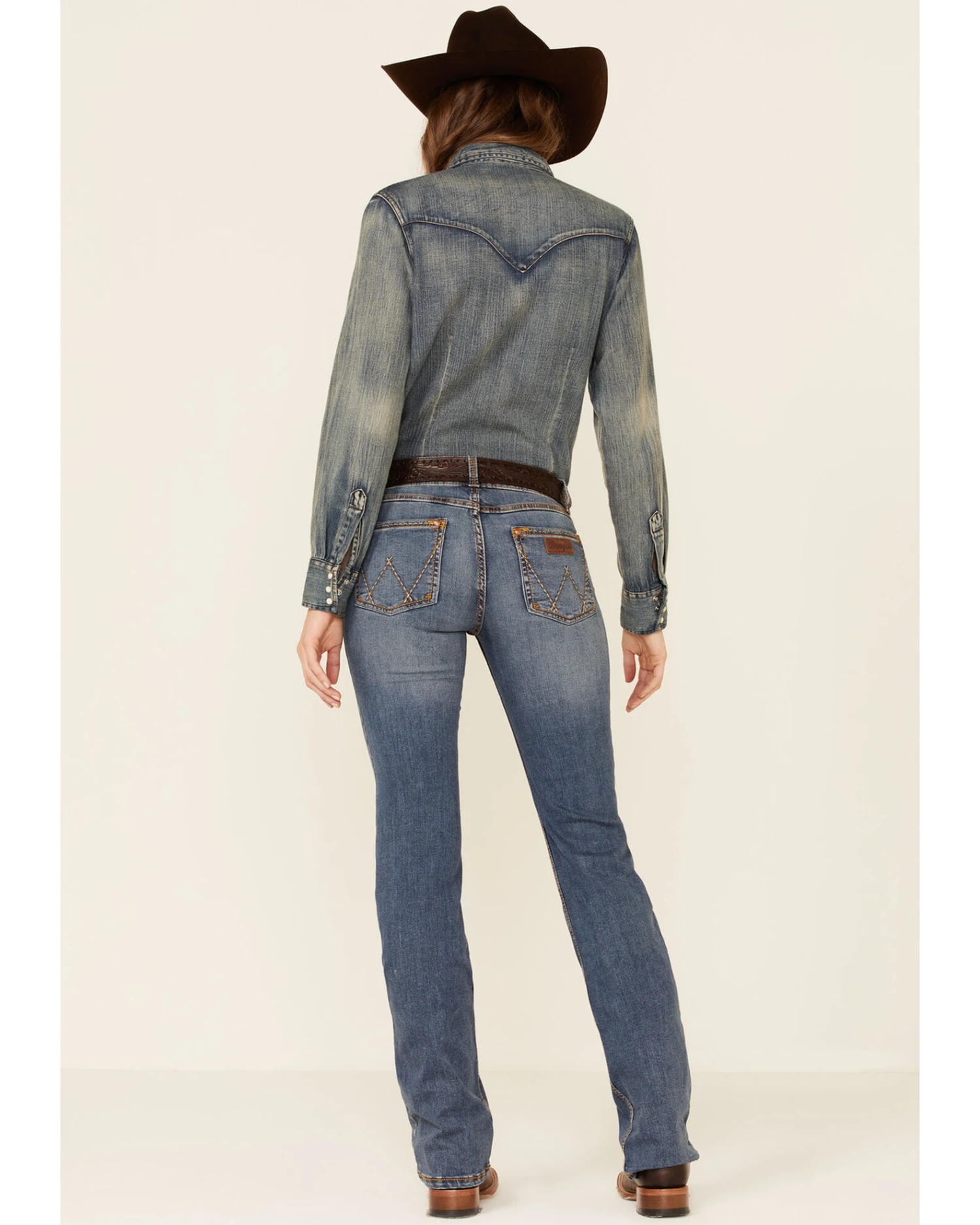 Wrangler Retro Women's Medium Wash Mae Bootcut Jeans 3 Wrangler Retro Women's Medium Wash Mae Bootcut Jeans