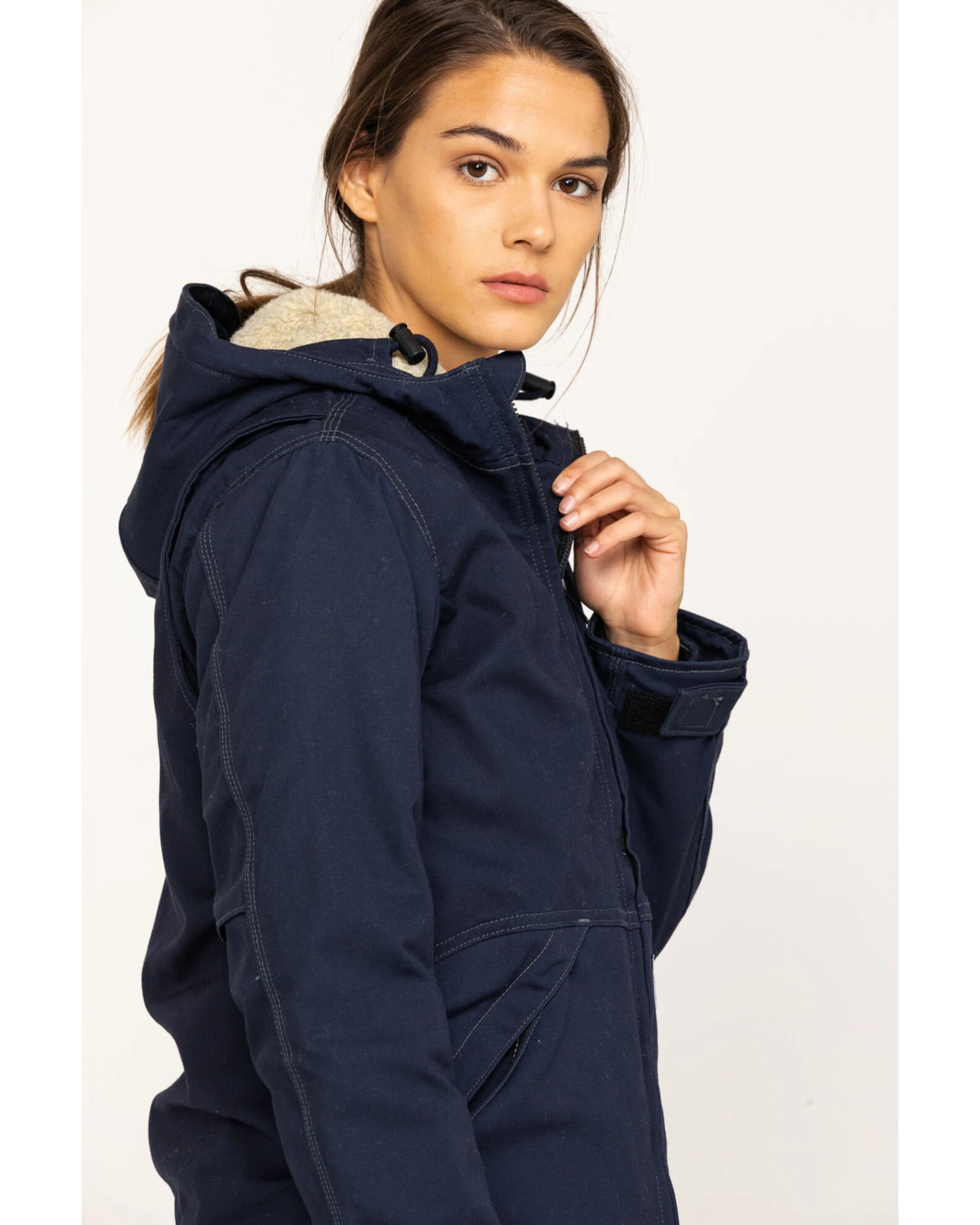 Carhartt Women's FR Full Swing Quick Duck Sherpa-Lined FR Jacket 3 Carhartt Women's FR Full Swing Quick Duck Sherpa-Lined FR Jacket