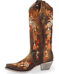 Corral Women's Floral Embroidered Lamb Western Boots - Snip Toe 13 Corral Women's Floral Embroidered Lamb Western Boots - Snip Toe -Country Clothing Store 2000237513 440 LT