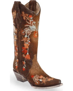 Corral Women's Floral Embroidered Lamb Western Boots - Snip Toe 11 Corral Women's Floral Embroidered Lamb Western Boots - Snip Toe -Country Clothing Store 2000237513 440 P1