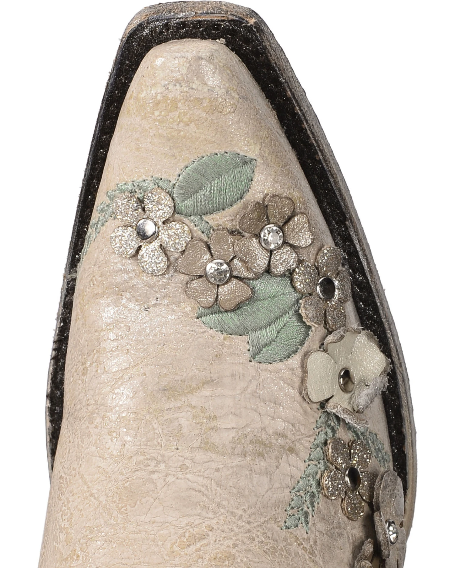 Corral Women's Floral Overlay Embroidered Stud And Crystals Western Boots - Snip Toe 10 Corral Women's Floral Overlay Embroidered Stud And Crystals Western Boots - Snip Toe - Image 8