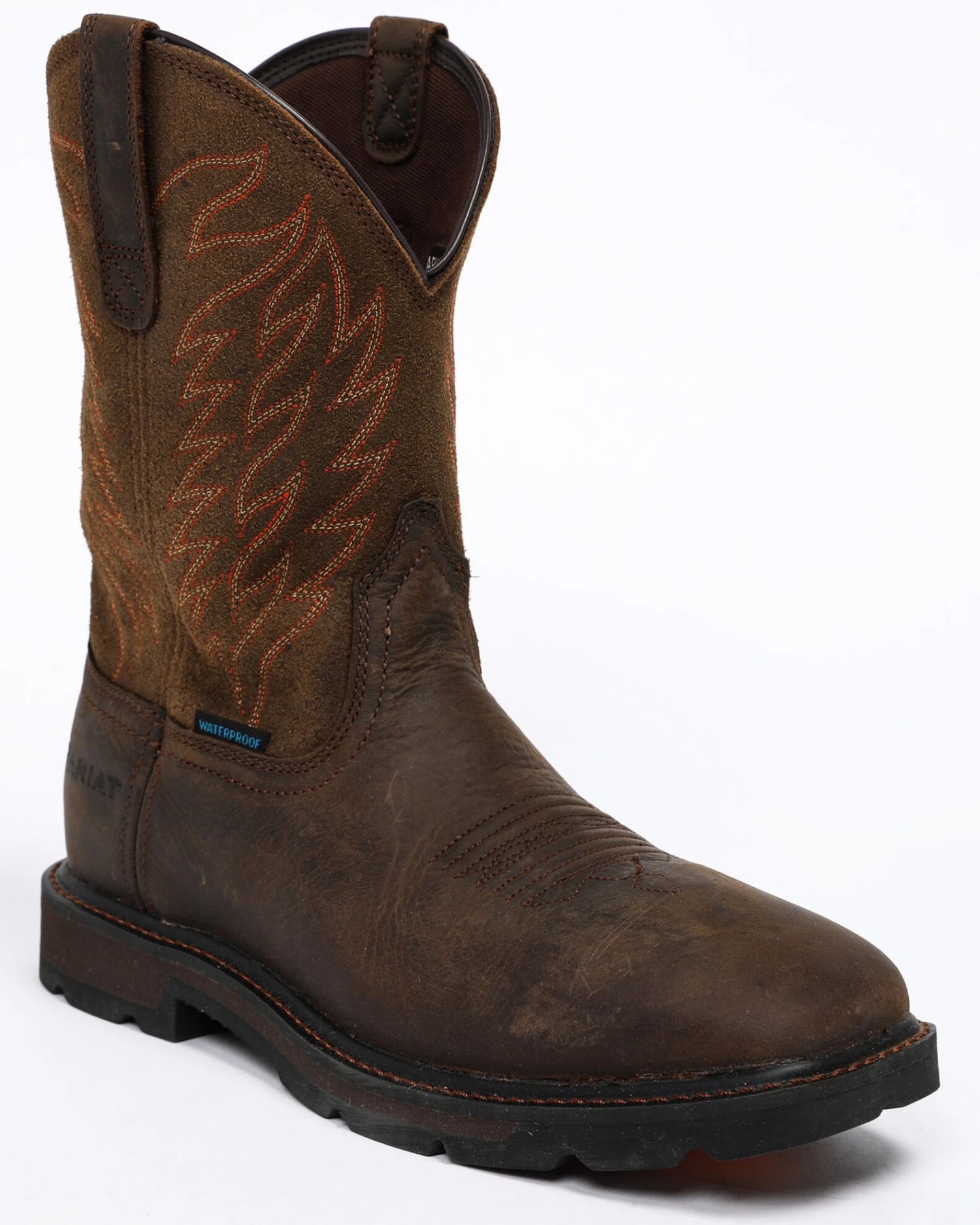 Ariat Men's Groundbreaker H20 Boots - Square Toe 4 Ariat Men's Groundbreaker H20 Boots - Square Toe - Image 2