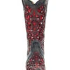 Corral Women's Crystal And Red Sequin Inlay Western Boots - Snip Toe