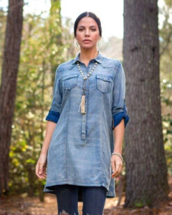 Ryan Michael Women's Serape Jacquard Tunic -Country Clothing Store 2000243270 402 P1