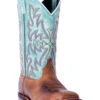 Laredo Women's Anita Brown/Blue Western Performance Boots - Broad Square Toe -Country Clothing Store 2000243727 200 P1