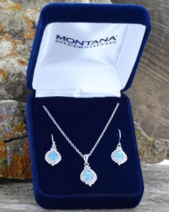 Montana Silversmiths Women's Royal Cluster Drop Jewelry Set -Country Clothing Store 2000244440 040 D1
