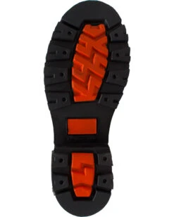 Ad Tec Women's 6" Lace Zipper Biker Boots - Soft Toe