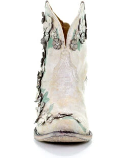 Corral Women's Floral Overlay Booties - Round Toe -Country Clothing Store 2000253486 100 FT