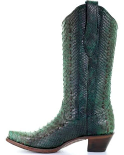 Corral Women's Full Python Woven Western Boots - Snip Toe -Country Clothing Store 2000253807 440 LT