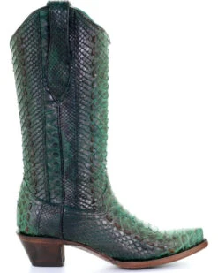 Corral Women's Full Python Woven Western Boots - Snip Toe -Country Clothing Store 2000253807 440 RT