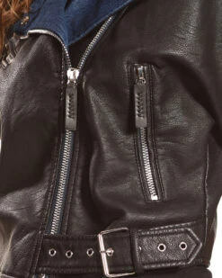 Tractr Women's Short Sleeve Leather Jacket -Country Clothing Store 2000254528 001 D4