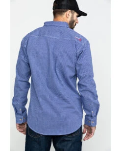Ariat Men's FR Cobalt Print Liberty Long Sleeve Work Shirt - Tall -Country Clothing Store 2000269280 400 P2