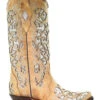 Corral Women's Glitter Floral Inlay Western Boots - Snip Toe -Country Clothing Store 2000276659 250 P2