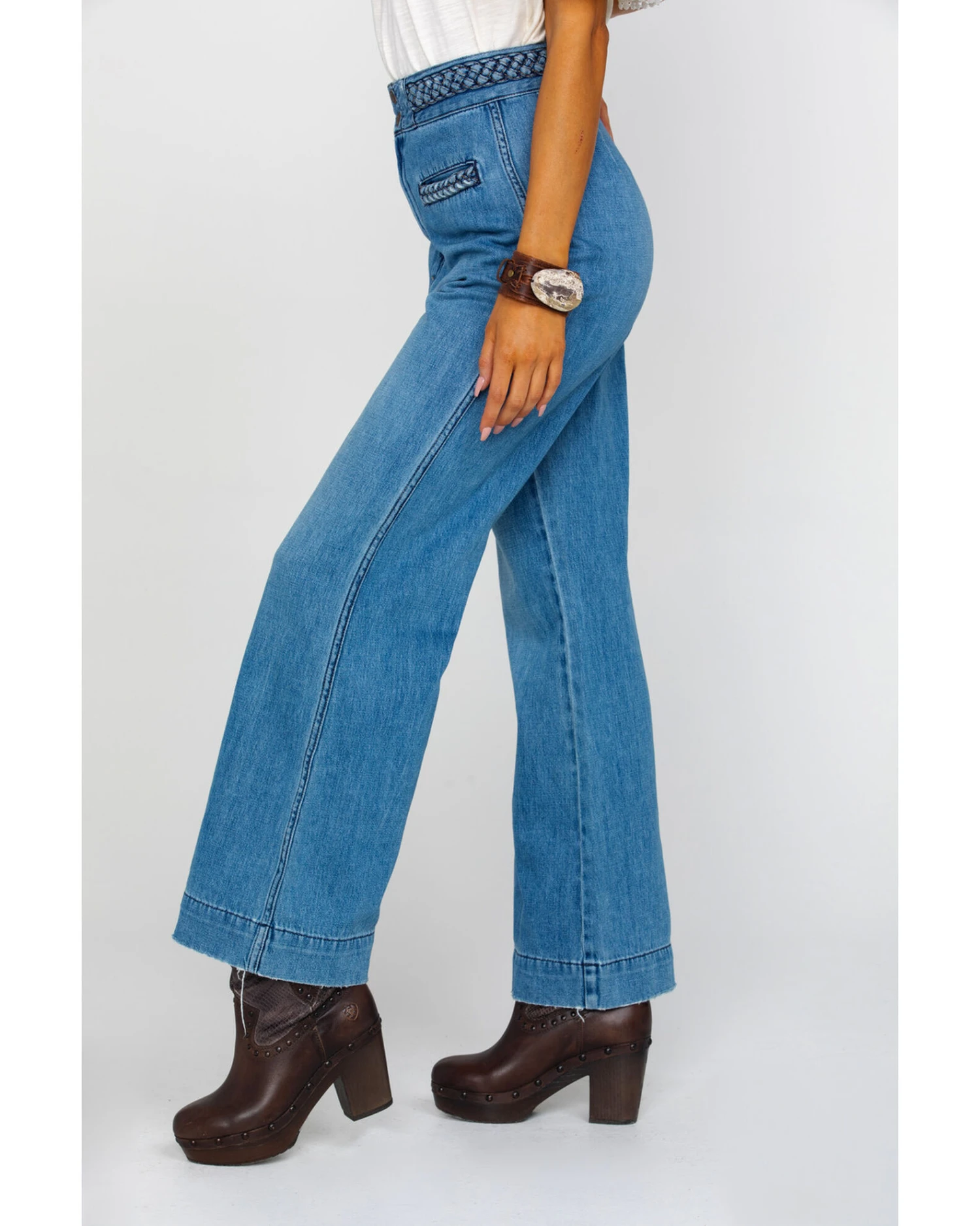 Free People Women's Seasons In The Sun Jeans 5 Free People Women's Seasons In The Sun Jeans - Image 3