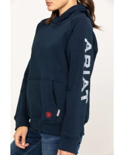 Ariat Women's FR Primo Fleece Logo Hooded Sweatshirt 10 Ariat Women's FR Primo Fleece Logo Hooded Sweatshirt -Country Clothing Store 2000281180 410 P4