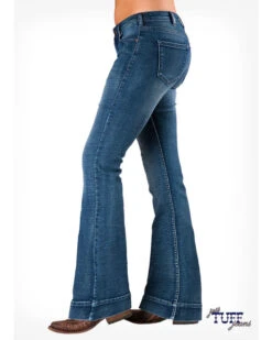 Cowgirl Tuff Women's Medium Wash Natural Waist Trousers 9 Cowgirl Tuff Women's Medium Wash Natural Waist Trousers -Country Clothing Store 2000281432 400 P4