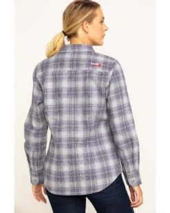 Ariat Women's FR Abigail Plaid Print Long Sleeve Work Shirt -Country Clothing Store 2000283795 500 P2