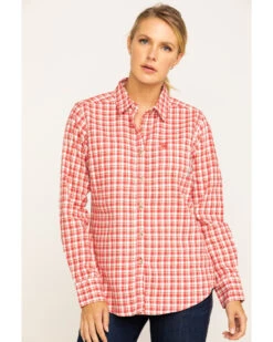 Ariat Women's FR Talitha Plaid Long Sleeve Work Shirt -Country Clothing Store 2000283797 600 P1