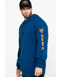 Hawx Men's Logo Sleeve Performance Fleece Hooded Work Sweatshirt -Country Clothing Store 2000284116 400 P3