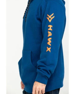 Hawx® Men's Logo Sleeve Performance Fleece Hooded Work Sweatshirt - Big & Tall