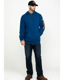 Hawx® Men's Logo Sleeve Performance Fleece Hooded Work Sweatshirt - Big & Tall -Country Clothing Store 2000284117 400 P6