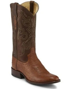 Tony Lama Men's Patron Saddle Exotic Smooth Western Boots - Round Toe -Country Clothing Store 2000285654 235 P1